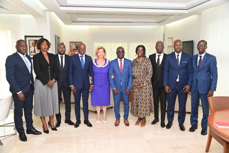 Côte d’Ivoire : FEMUA 18/ Magic System présente le programme et les articulations à la Première Dame, Madame Dominique Ouattara 